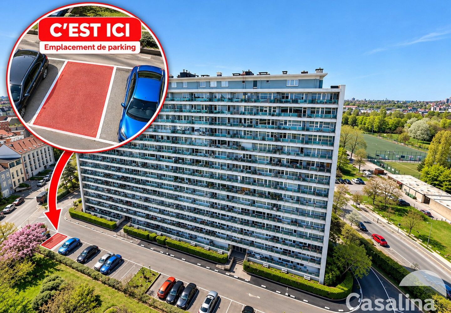 Buitenstaanplaats te koop in Evere